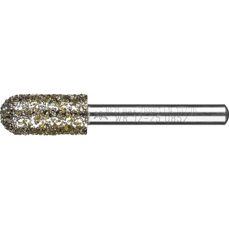 PFERD TOOLS Diamant-Schleifstift Walzenrund Ø12,0mm Schaft-Ø6 mm D852 (sehr grob) zum Entgraten (1/2)