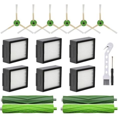 Brosses latérales et filtres HEPA pour iRobot Roomba i3 i4 i6 i7 i8 j7 E5 E6 E7 - Accessoire d\aspirateur SODIAL