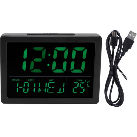 LED-Display mit großem Bildschirm und Schlummerfunktion, ideal für (1/5)