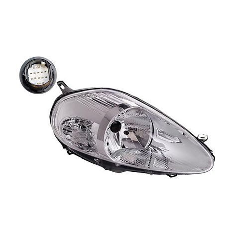 Phare avant droit H4 base chromée Fiat Grande Punto 2005-2008