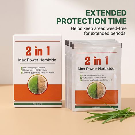Dieses Herbizid reduziert Unkraut, hält Flächen sauber und eignet sich für viele gängige Unkräuter. Es ist sofort einsatzbereit und schädigt den Boden nicht. – 100 g (4 x 25 g) -- DE (1/5)