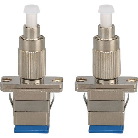 2pcs Adaptateur FC Mâle vers SC Femelle Monomode, Connecteur Hybride Fibre Optique UPC (1/5)