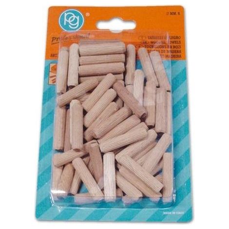 Tasselli In Legno per Mobili Poggi art. 655.00  6x30 mm in Blister da 100 Pz (1/2)