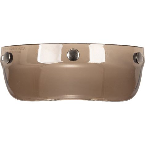 Visière universelle à 3 boutons-pression rabattable pour casque de moto à visage ouvert (1/5)