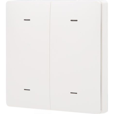 Interrupteur intelligent 4 voies blanc résistant aux hautes températures pour scénarios domotiques ZigBee (1/5)