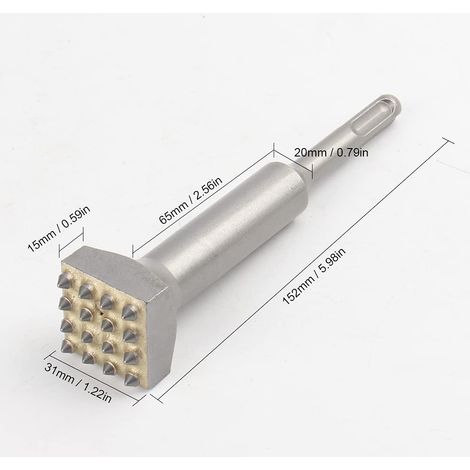 Marteau perforateur électrique pour le dégrossissage des surfaces. Marteau perforateur pour murs, béton, carrelage. (1/4)