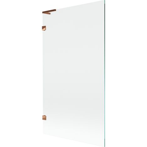 Paroi de baignoire Mexen Lunar L 1 volet 100 x 150 cm, transparent, or rose - 897L-100-000-60-00 (1/5)