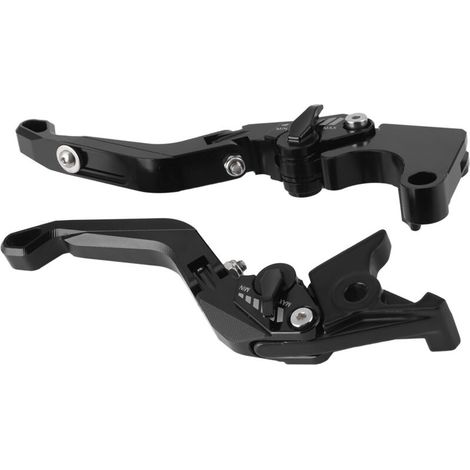 Poignées Clutch & Frein CNC Aluminium Noir pour Honda CBR650F/CB650F/CBR650R/NC750X (Set de 2) (1/5)