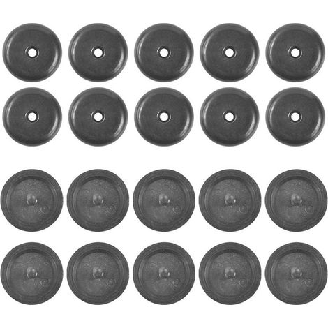 CHICIRIS Clamp/Holder DE Retenue du Bouton DE Bouton DE Boucle DE la Ceinture DE sécurité 10pcs Black Plastique DE sécurité DE CELORT DE SÉCURIT (B) (1/5)