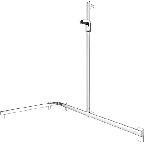 KE Duschhandlauf AXESS 35015, Br.stg. r. 850/1150/1301mm verchr. (1/2)