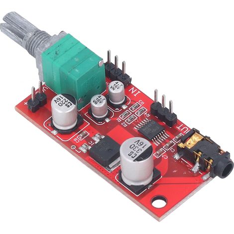 Module mini-amplificateur pour casque audio, interface 3,5 mm, carte préamplificateur pour écouteurs, alimentation CC 3-12 V, MAX4410 (1/5)