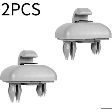 Clip Pare-Soleil - Plastique - Pour Voiture Intérieur - Compatible Audi A1 A3 A4 A5 - Lot De 2 (1/5)