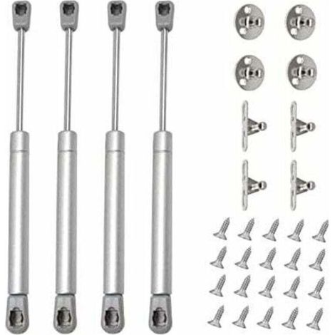 4 Stück Gasdruckfeder 60N Hydraulikfeder Möbeldämpfer Tür Schrank Für Schränke Bücherregale Möbel (4, 60N)