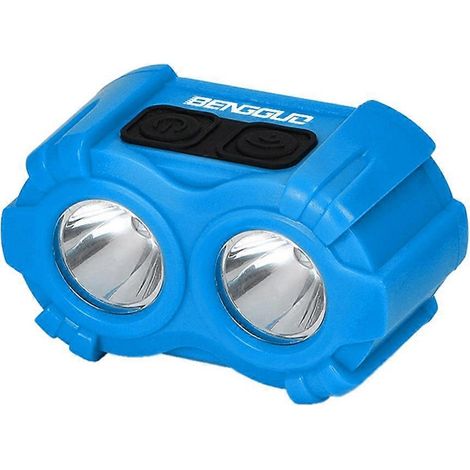 2-in-1 Fahrradscheinwerfer mit Hupe – USB-C-wiederaufladbar, wasserdicht, zwei blaue Lichtwellen, leistungsstarke Beleuchtung für Radfahrer.