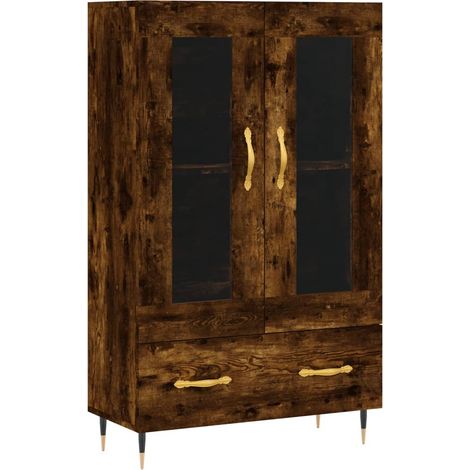 Credenza buffet cassettiera mobile contenitore organizer cucina soggiorno soggiorno alto 69,5 x 31 x 115 cm derivati del legno marrone 020033395