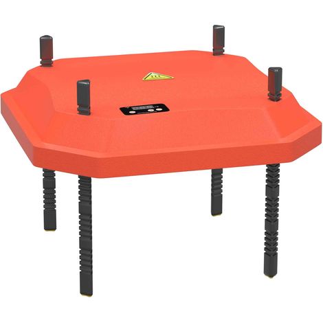Fudajo Panneau chauffant – 30 x 30 cm – 50 W – pour élevage de 25 poussins au max. – Plaque de chauffage – éleveuse d'oisillons avec Thermostat