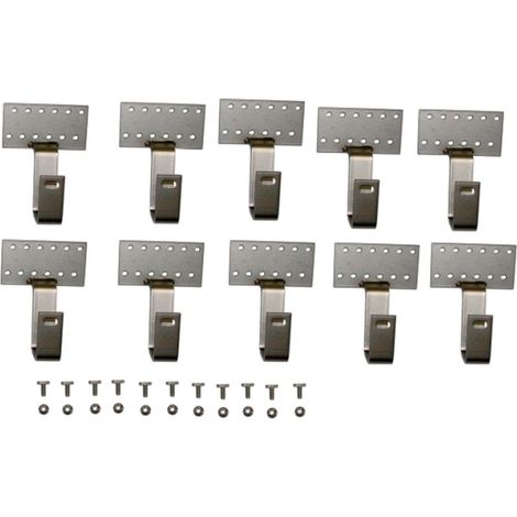 Wolf Set di ganci per tegole marsigliesi Aluplus Set da 10 pezzi, 8mm, 2484970