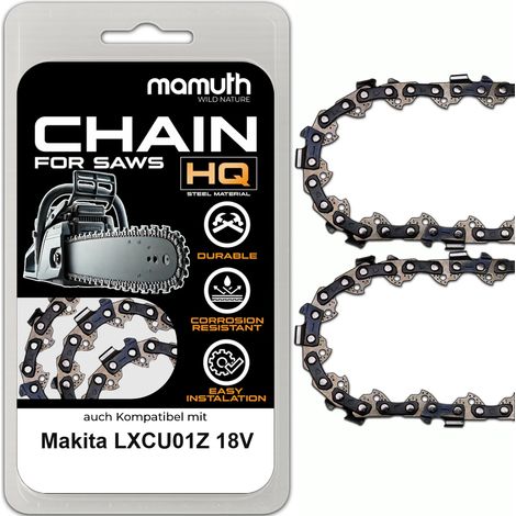 12x Chaîne de scie 15cm 1,3mm 1/4" 42TG pour Makita LXCU01Z 18V (1/4)