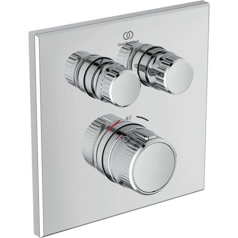 Ideal Standard CeraTherm Navigo - Miscelatore doccia termostatico ad incasso per 2 utenze, cromo A7302AA (1/5)