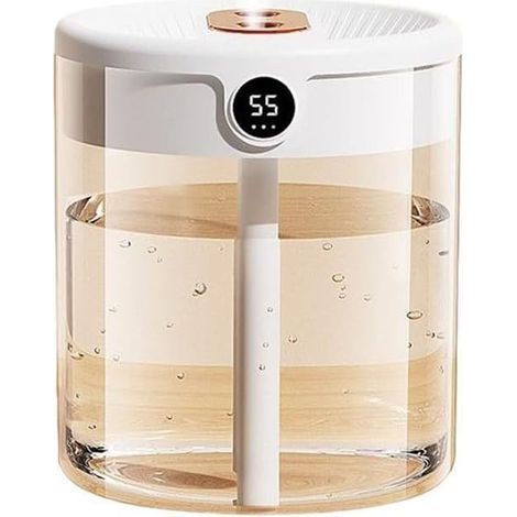 CCYKXA Bedroom humidifier, cool mist humidifier with night light and humidity control, mini air humidifier for babies, plants, office, essential oil diffuser