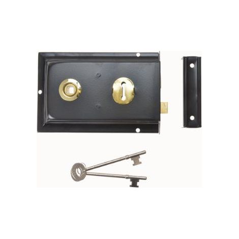 Yale Locks P334 Serrure en applique Metallise Visi 156 x 104 mm (Import Grande Bretagne)
