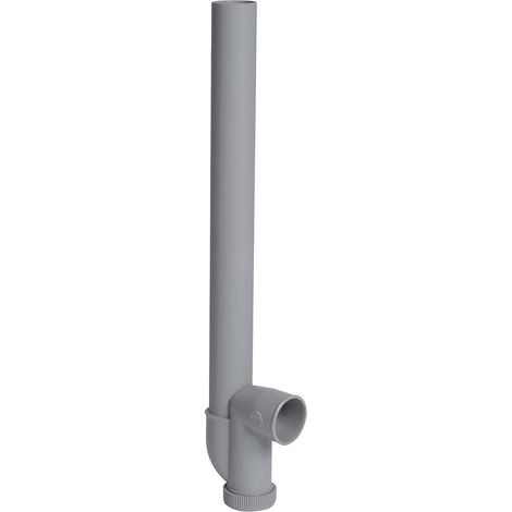 Nicoll – Siphon simple machine à laver Ø40 – Sortie horizontale – Garde d'eau 50 mm – Résistant aux eaux chaudes jusqu'à 90°C