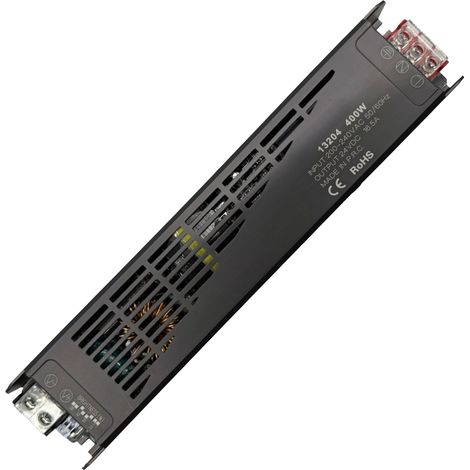 gloca Alimentatore Dimmerabile 24V, Trasformatore AC 200-240V a DC 24V Regolabile, Certificato CE RoHS, per Strisce LED e Illuminazione (400W 16.5A) (1/4)
