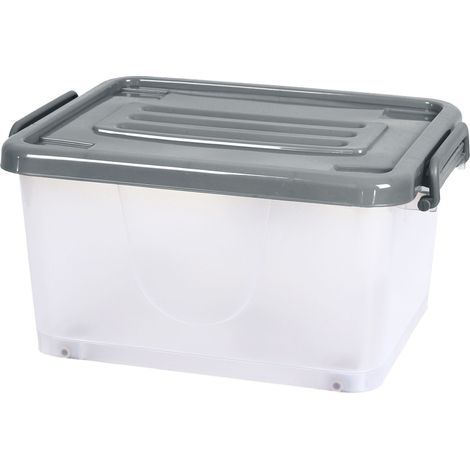 Boîte de Rangement - JE CHERCHE UNE IDEE - Transparente - Sur Roulettes - 17 L (1/3)