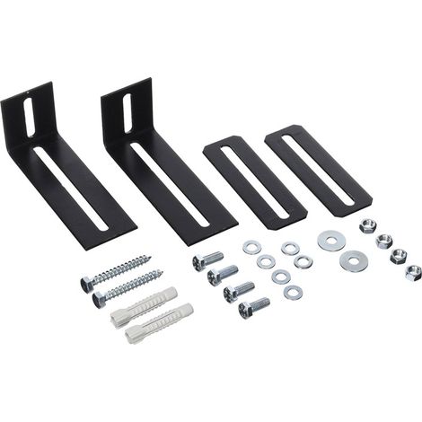 Jeu de fixation murale réglable en métal pour bâti-support CESAME autoportant ou universel - Regiplast (1/2)