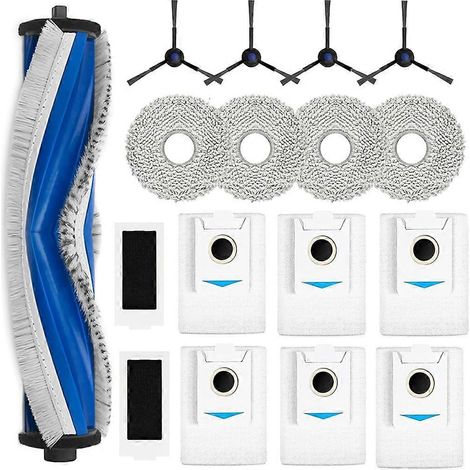 Filtre pour aspirateur brosse pour aspirateur Filtre de brosse pour aspirateur filtre de Accessoires Ecovacs Deebot T30S PRO / T30S Robot Aspirateur – Main Side Brosse HEPA Filtre Serpillière Cloth Du (1/5)