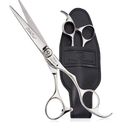 Olivia Garden Forbici SilkCut, Misura 5.5" - Potenti Lame convesse , Lavorate a mano con la miglior qualità di acciaio giapponese, vendute in un astuccio (1/2)