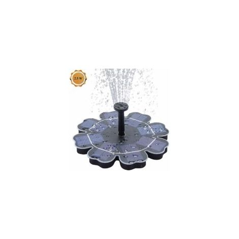 Pompe à Eau Solaire, 2.5W Pompe de Bassin Solaire Fontaine à Oiseaux Pompe à Eau Flottante Extérieure Cascade de Circulation Solaire pour Piscine Jardin Aquarium - RWJardin / bassins d'ornement / font