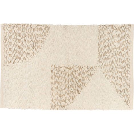 Tappeto rettangolare ameya 60x90 cm beige - Atmosphera créateur d'intérieur (1/4)