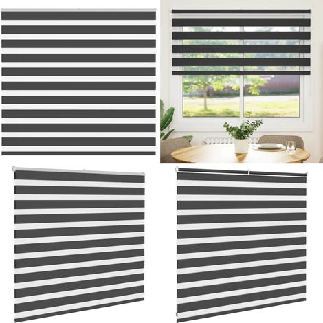 vidaXL Store zèbre noir 160x100 cm largeur du tissu 155,9 cm polyester (1/5)