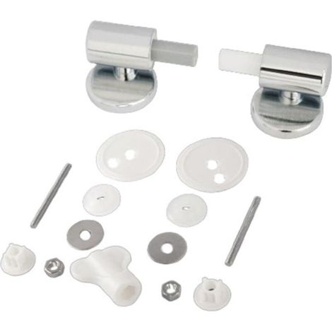 Charnières à fermeture amortie pour lunette WC en alliage de zinc (1 lot) (1/5)