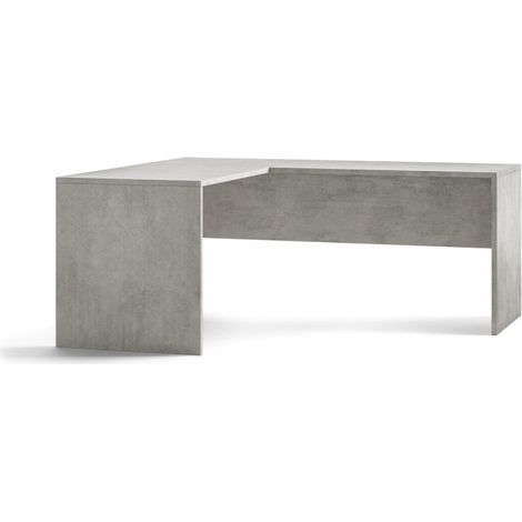 Beton Cemento escritorio moderno esquina izquierda 180x169x h76 cm