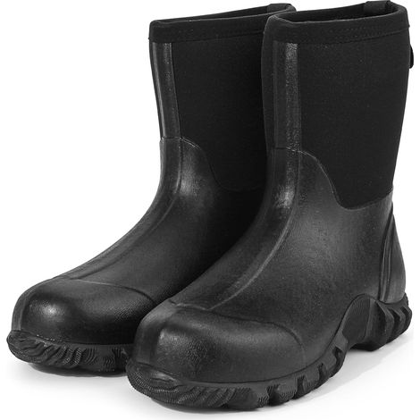 Bottes demi-en caoutchouc pour homme - Isolées - Imperméables - Pour la pêche (1/5)