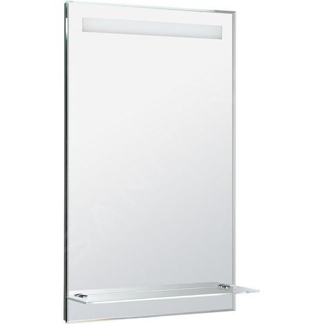 Aqualine Accessoires - Miroir avec éclairage LED 500x800 mm et tablette, chromé ATH52 (1/5)