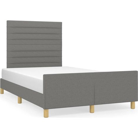 Maison Exclusive - Giroletto senza Materasso Grigio Scuro 120x200 cm Tessuto (1/5)