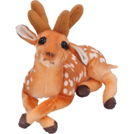 Jouet en peluche de cerf Sika simulé, décor de jardin, Animal en peluche, scène de maison, ornements de Patio, 30CM/ 11,8 pouces. (1/5)