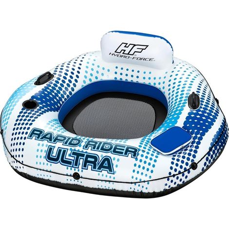 TrAdE Shop Traesio - Poltrona Rapid Rider Ultra Gonfiabile Con Maniglie Portabicchiere Refrigeratore 43726 - (1/5)