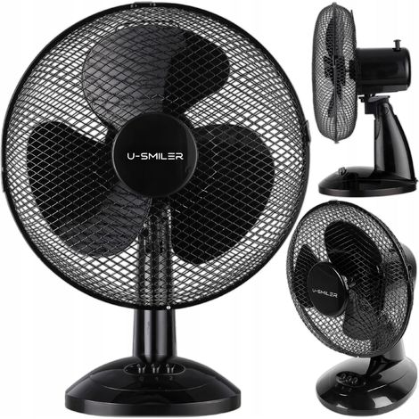 Tischventilator, leiser, oszillierender, leistungsstarker Heimventilator