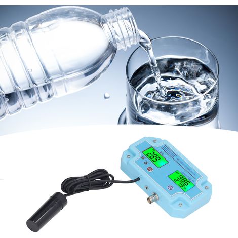 Analyseur de qualité de l'eau 3 en 1 pH/CE numérique à LED, conforme à la norme européenne 230-240 V (1/5)