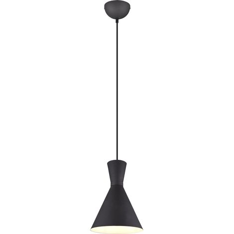 Lampada a Sospensione da Interno a LED in Metallo Nero Opaco (1/3)