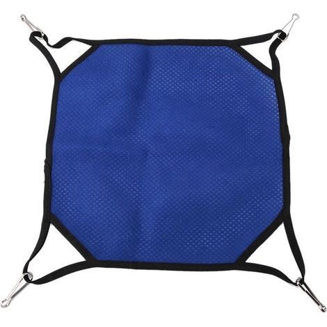 Atmungsaktive Hängematte - Blau - Für drinnen - Für Kleintiere (1/5)