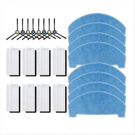 Seitenbürste + Filter + Wischmopp für T20s, A20, PVCR 3600, G2 – komplettes Wartungsset, kompatibles Ersatzzubehör für Saugroboter, Reinigungstuch, langlebige Ersatzteile. (1/5)