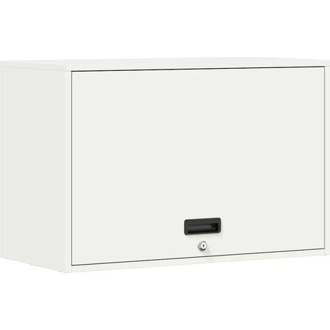 Armario de almacenamiento de garaje moderno y elegante para montar en la pared compacto 80 x 40 x 53 cm acero blanco 020052838 (1/5)