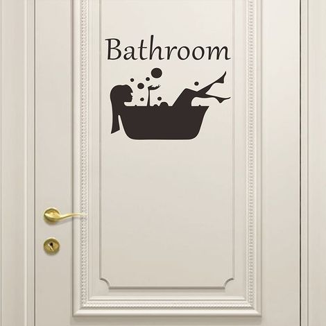 Autocollants pour toilettes -bricolageDécoration intérieure amovible (1/5)