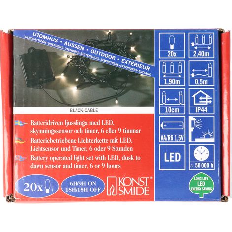 Konstsmide LED Lichterkette 20 LED warmweiß 20 LED, warmweiß Lichterketten (1/5)