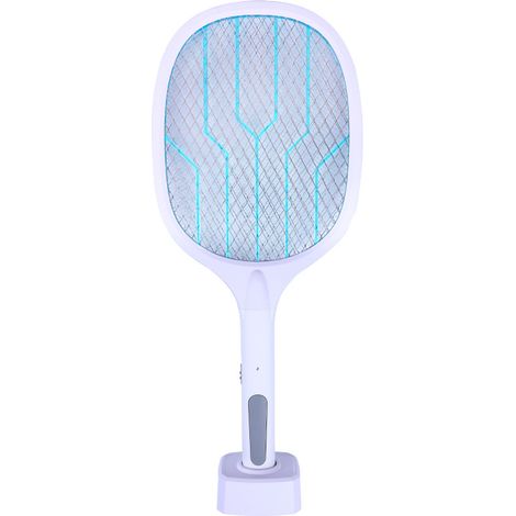Zappeur Électrique À Insectes - Lampe Zappeuse USB Rechargeable Avec Base De Chargement - Pour Intérieur Et Extérieur - 1 Pièce (1/5)